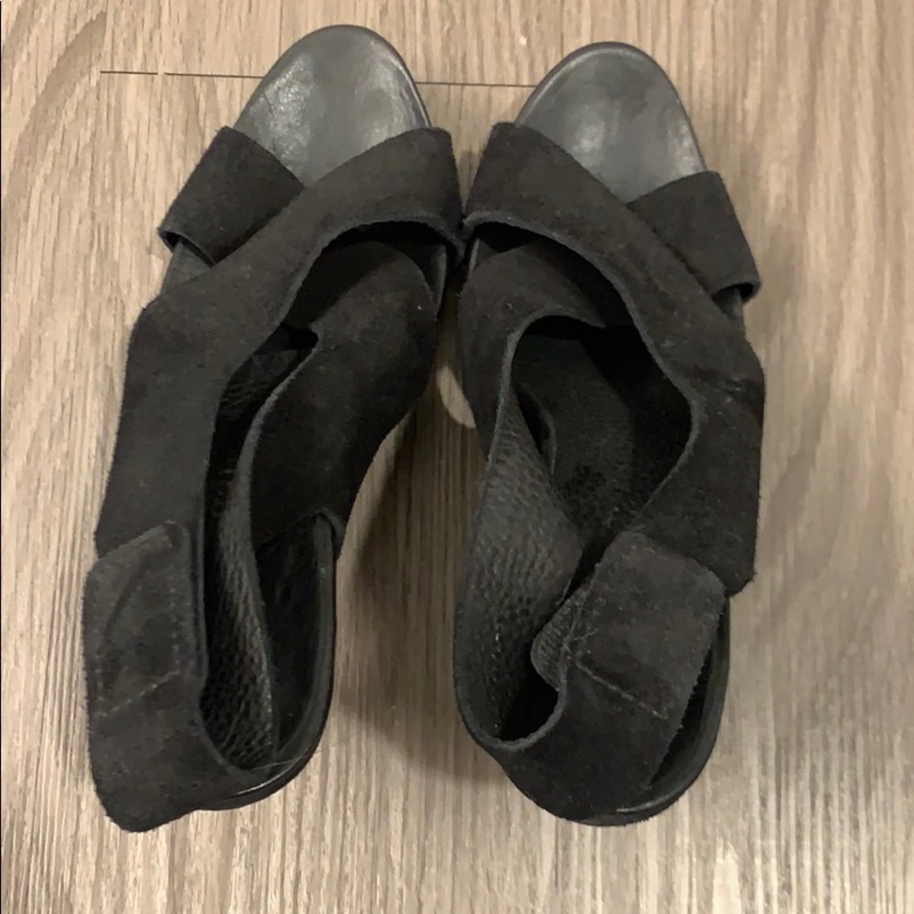 Good condition black suede heels